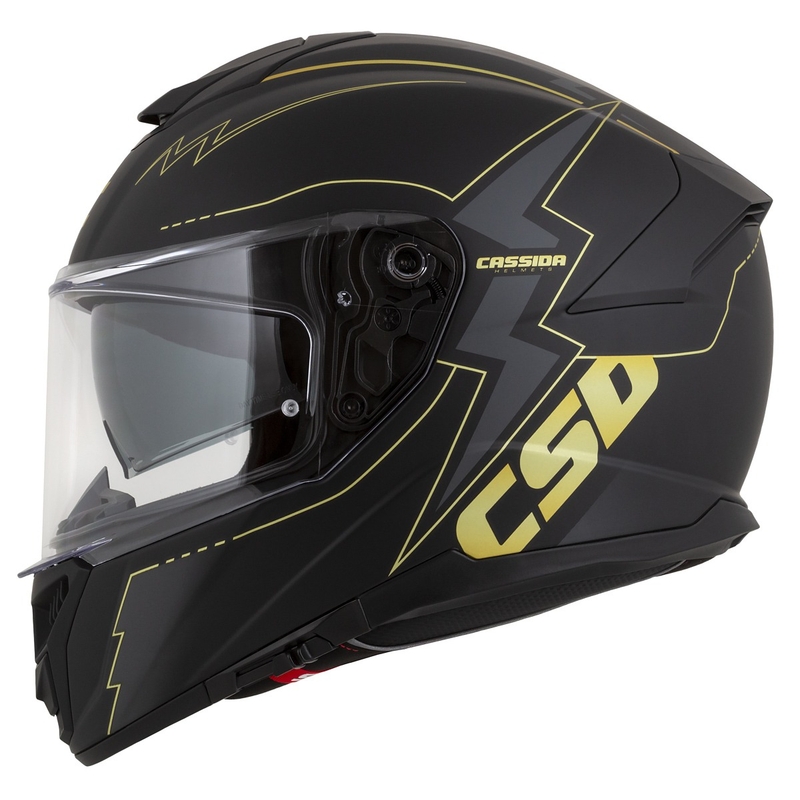 Cască de motociclist Cassida Integral GT 2.1 Flash negru-auriu-gri