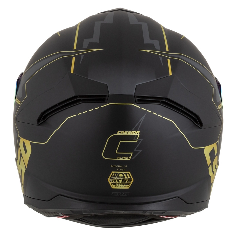 Cască de motociclist Cassida Integral GT 2.1 Flash negru-auriu-gri