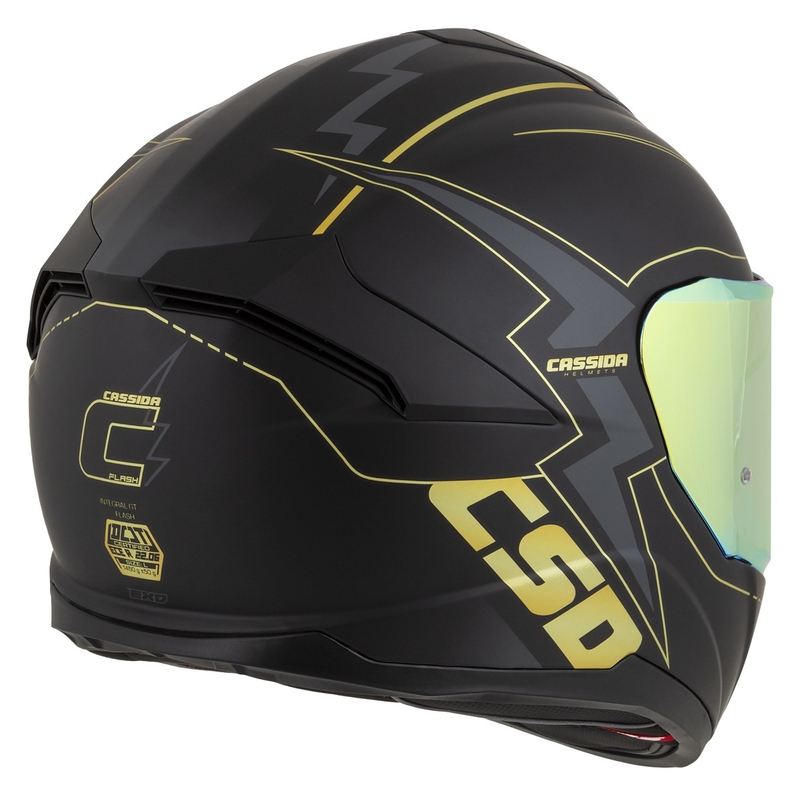 Cască de motociclist Cassida Integral GT 2.1 Flash negru-auriu-gri