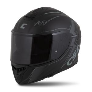 Cască de motocicletă Cassida Integral GT 2.1 Flash negru-gri Integral pentru motociclete