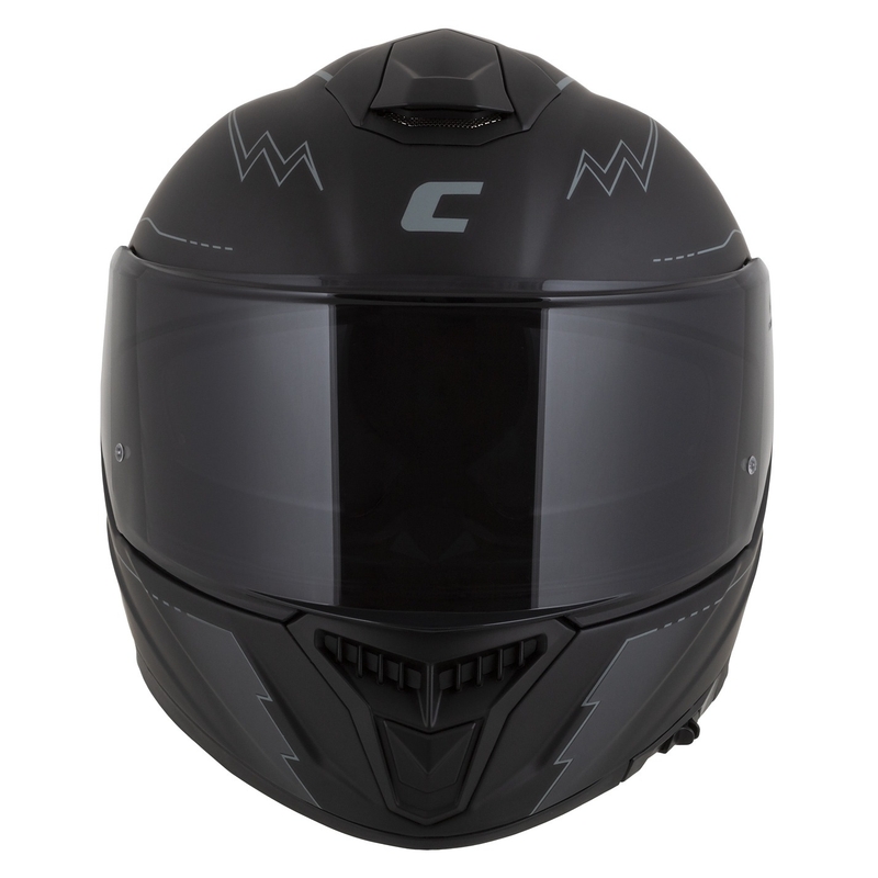 Cască de motocicletă Cassida Integral GT 2.1 Flash negru-gri Integral pentru motociclete