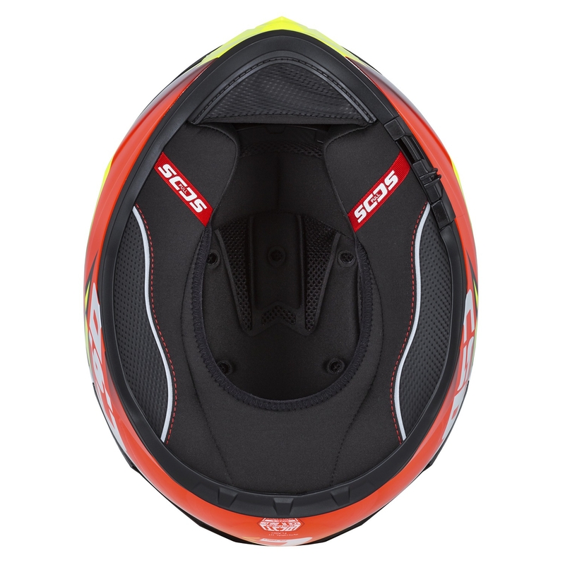 Cască de motocicletă Integral Cassida Integral GT 2.1 Flash fluo galben-roșu-negru-alb