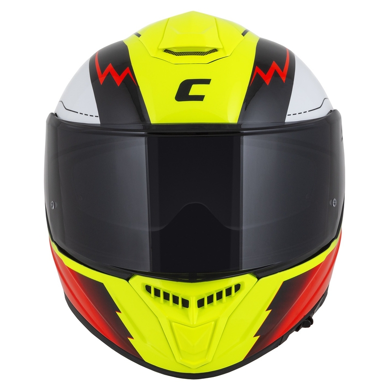 Cască de motocicletă Integral Cassida Integral GT 2.1 Flash fluo galben-roșu-negru-alb
