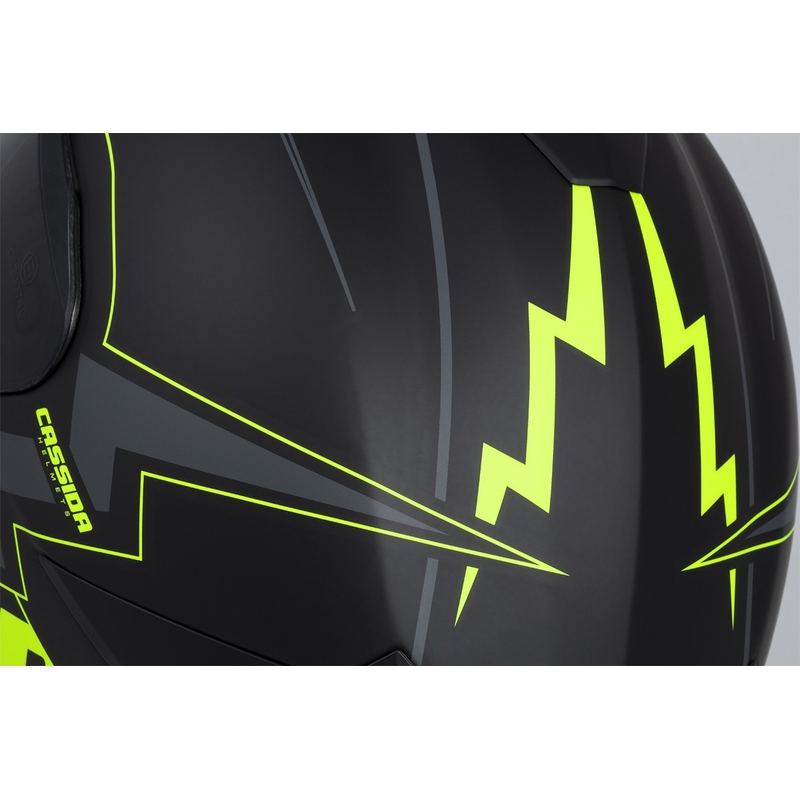 Cască de motocicletă Integral Cassida Integral GT 2.1 Flash negru-galben-fluo-gri