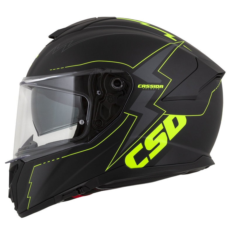 Cască de motocicletă Integral Cassida Integral GT 2.1 Flash negru-galben-fluo-gri