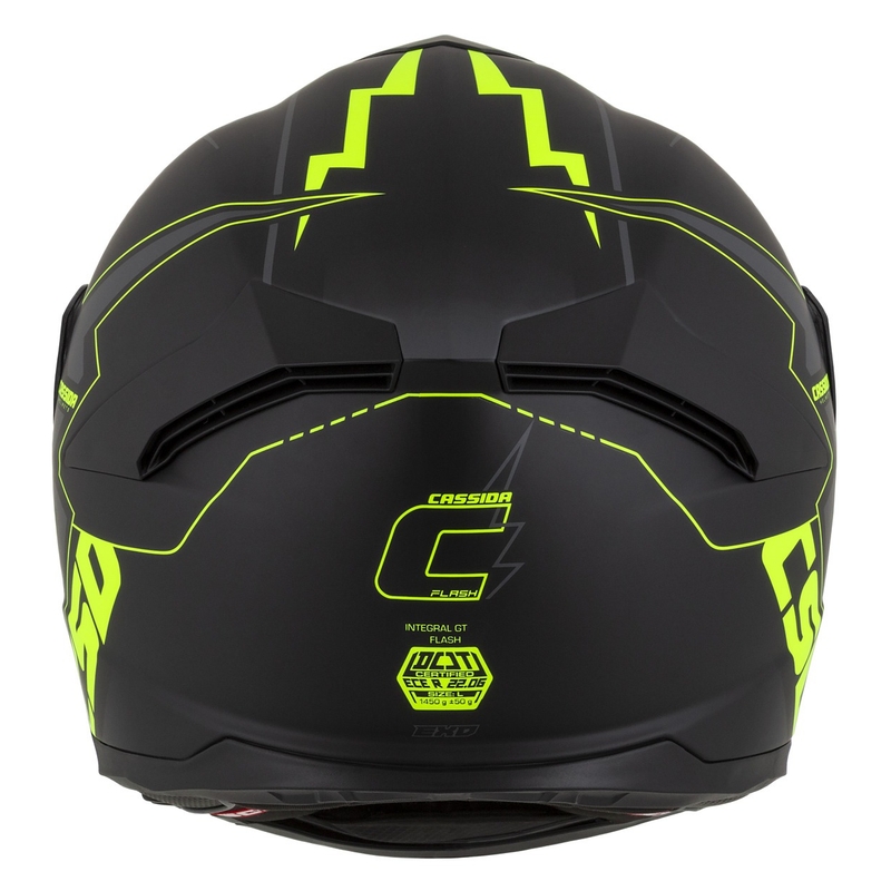 Cască de motocicletă Integral Cassida Integral GT 2.1 Flash negru-galben-fluo-gri