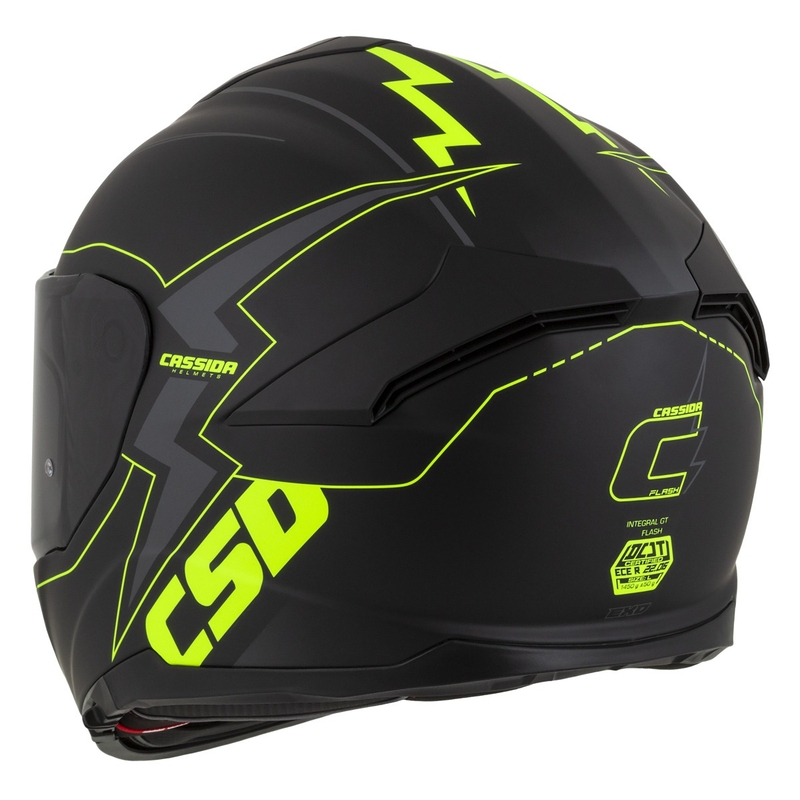 Cască de motocicletă Integral Cassida Integral GT 2.1 Flash negru-galben-fluo-gri