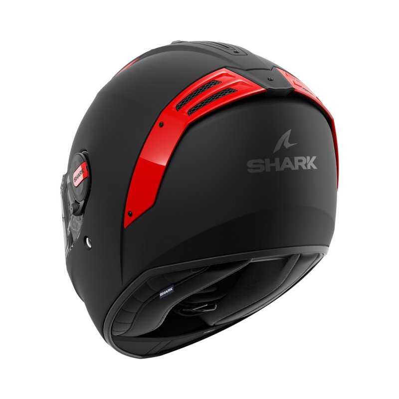 Cască de motocicletă integrală SHARK SPARTAN RS Blank SP negru-roșu mat