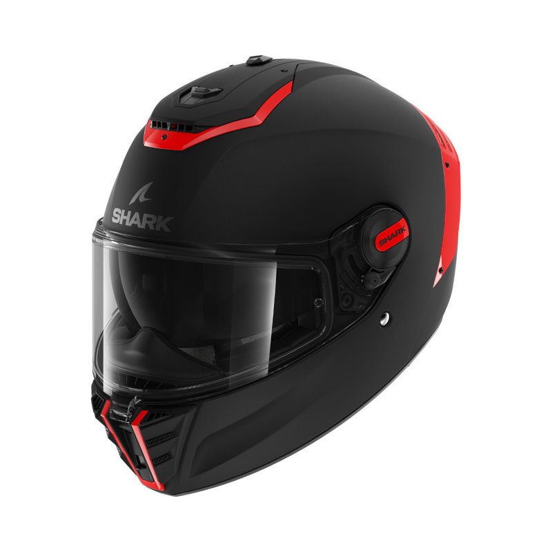 Cască de motocicletă integrală SHARK SPARTAN RS Blank SP negru-roșu mat