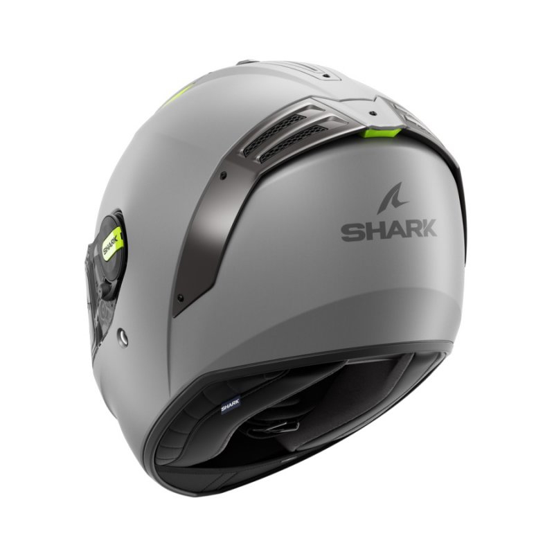 Cască integrală pentru motociclete SHARK SPARTAN RS Blank SP gri-galben-fluo