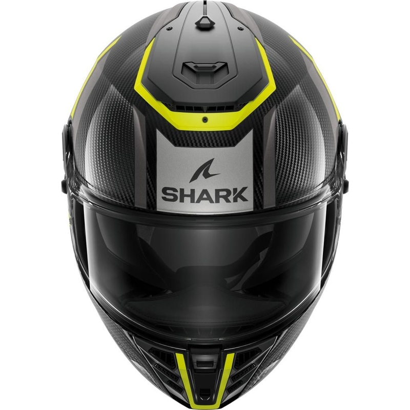 Cască integrală de motocicletă SHARK SPARTAN RS Carbon Shawn negru-gri-gri-fluo-galben