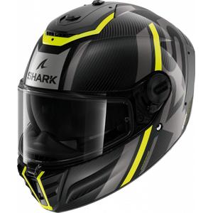 Cască integrală de motocicletă SHARK SPARTAN RS Carbon Shawn negru-gri-gri-fluo-galben