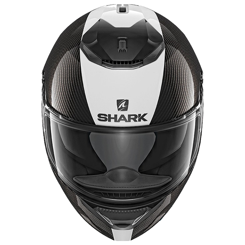 SHARK Spartan Spartan Spartan Carbon Skin 1.2 cască de motocicletă integrală alb-negru și alb
