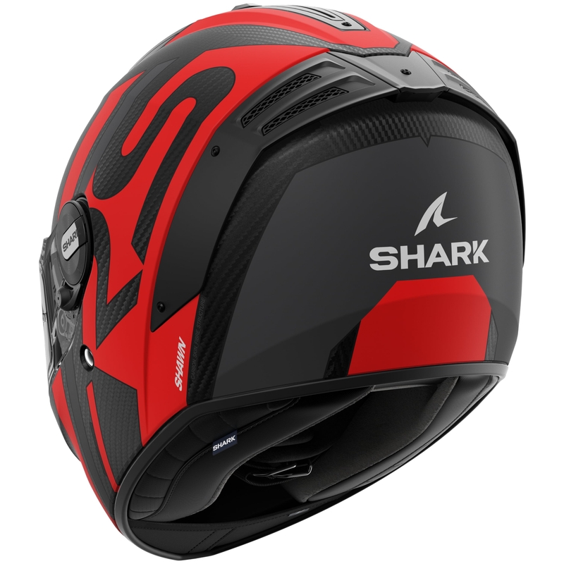 Cască de motocicletă integrală SHARK SPARTAN RS Carbon Shawn Mat negru-roșu