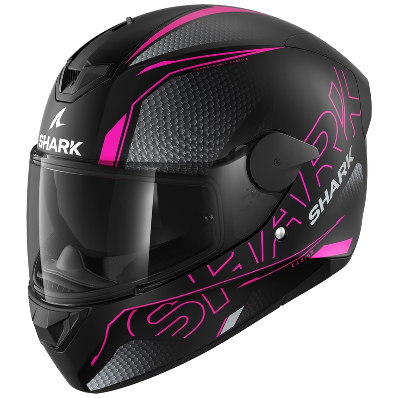 Cască integrală pentru motociclete SHARK D-SKWAL 2 Cadium negru-roz