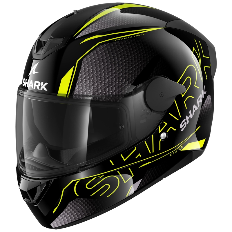 Cască integrală pentru motociclete SHARK D-SKWAL 2 Cadium negru-galben