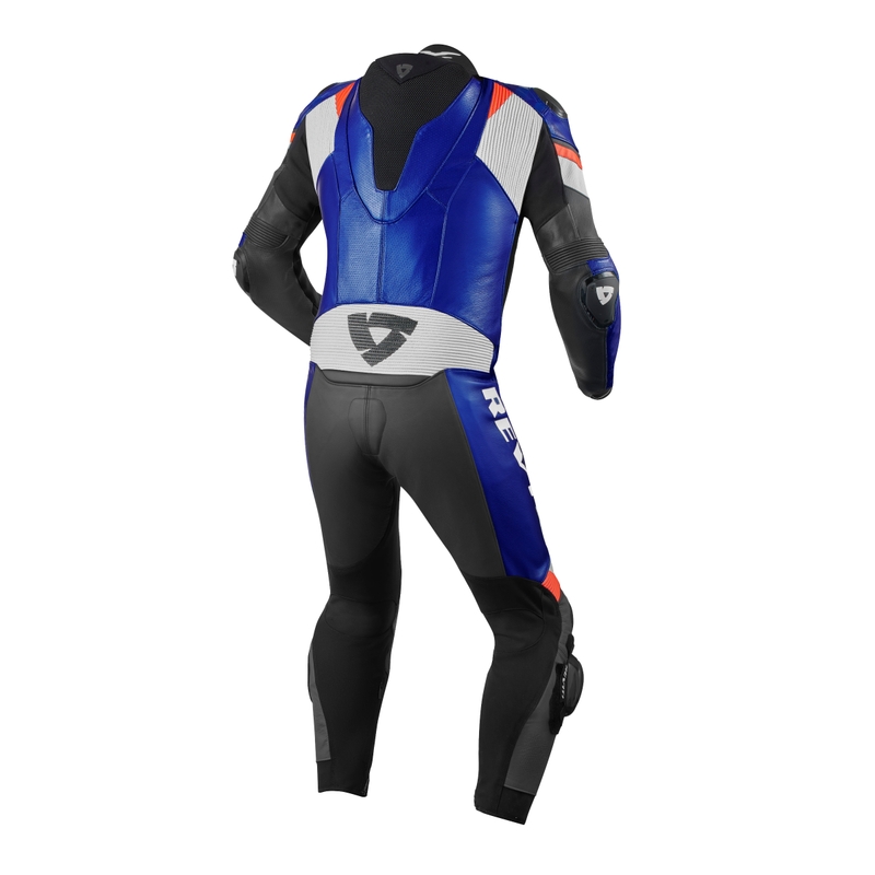 Revit Hyperspeed 2 costum de motociclist dintr-o singură bucată negru și albastru lichidare