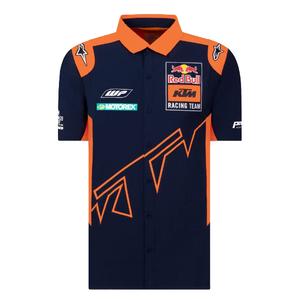 Tricou KTM Red Bull Racing Official Teamline albastru-portocaliu