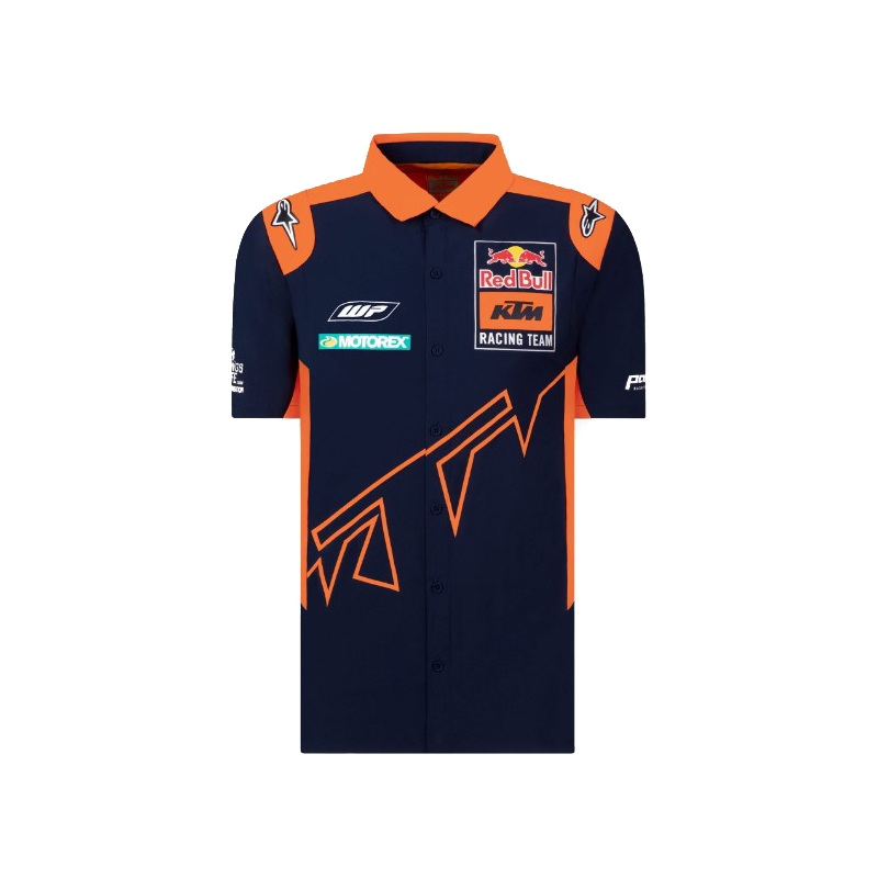 Tricou KTM Red Bull Racing Official Teamline albastru-portocaliu lichidare