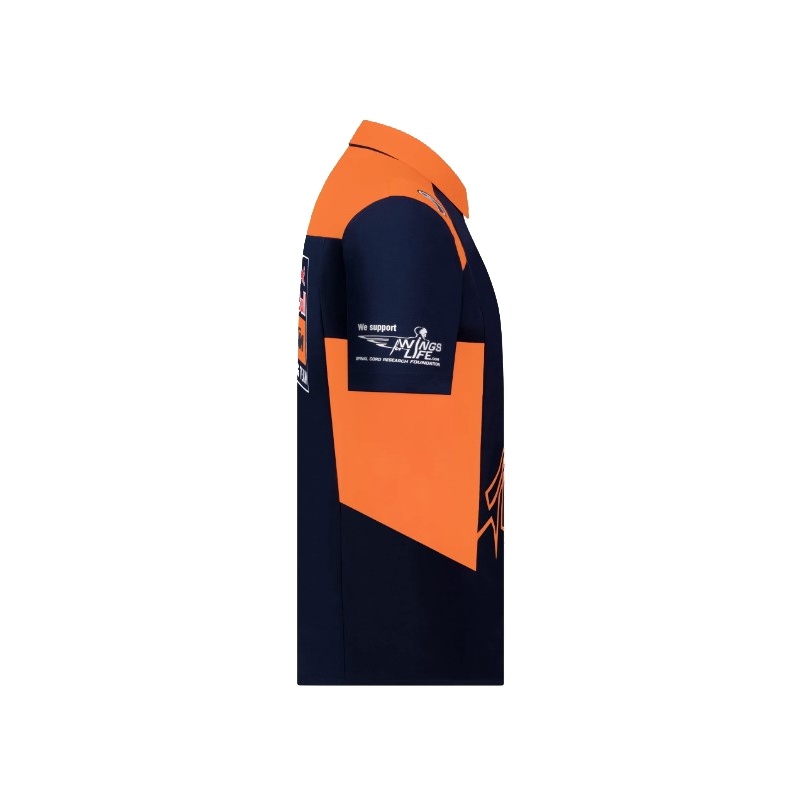 Tricou KTM Red Bull Racing Official Teamline albastru-portocaliu lichidare
