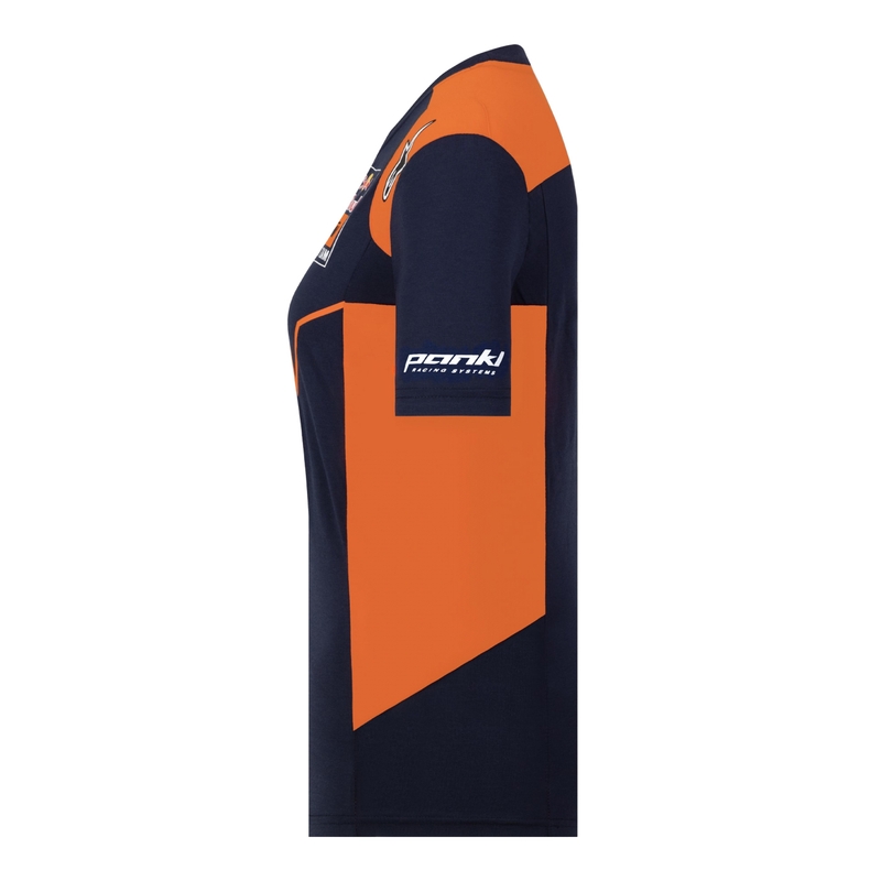 Tricou KTM Red Bull Racing Official Teamline pentru femei, albastru-portocaliu lichidare