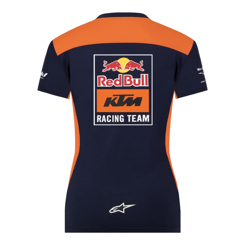 Tricou KTM Red Bull Racing Official Teamline pentru femei, albastru-portocaliu lichidare