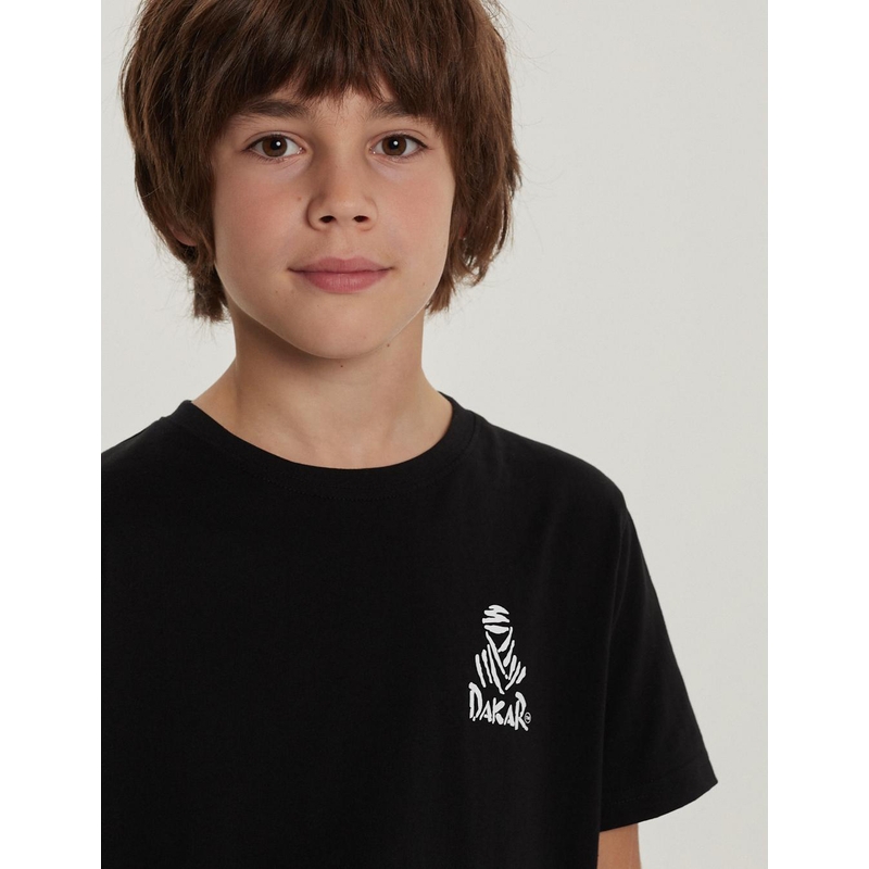 Tricou pentru copii DAKAR DKR KID 322 negru
