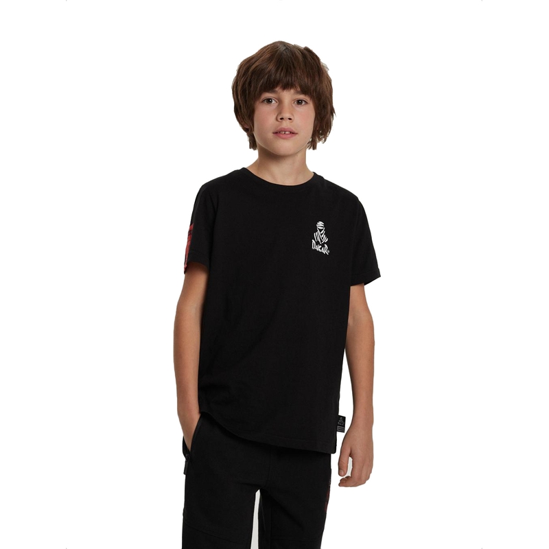 Tricou pentru copii DAKAR DKR KID 322 negru