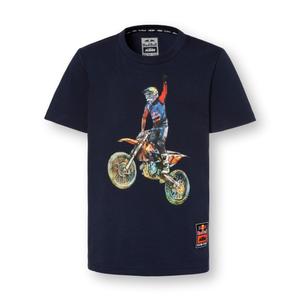 Copii T-shirt KTM Red Bull Jump albastru