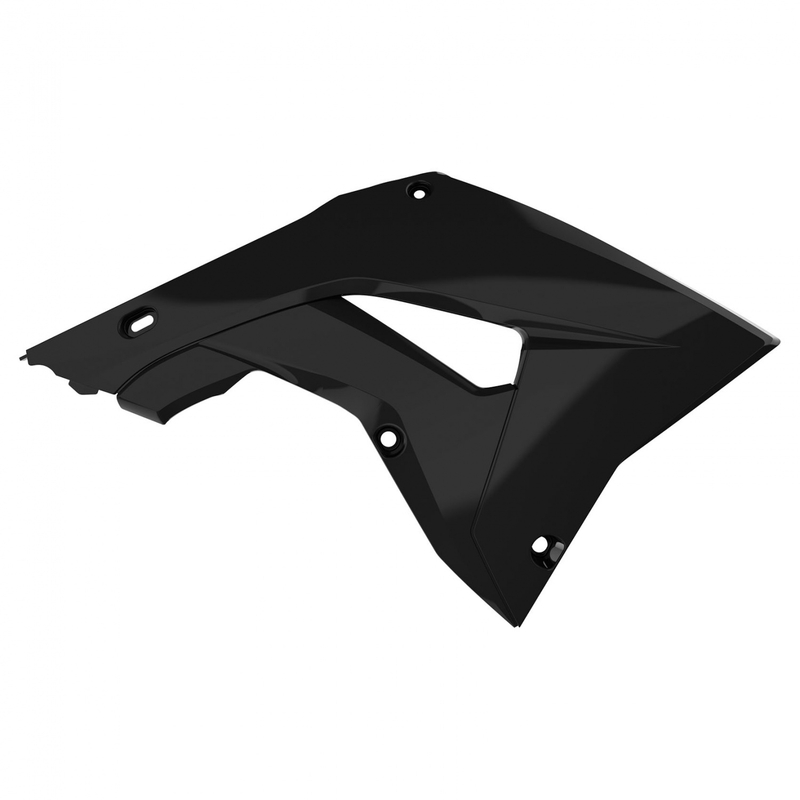 Radiator scoops POLISPORT (pair) restyling Negru