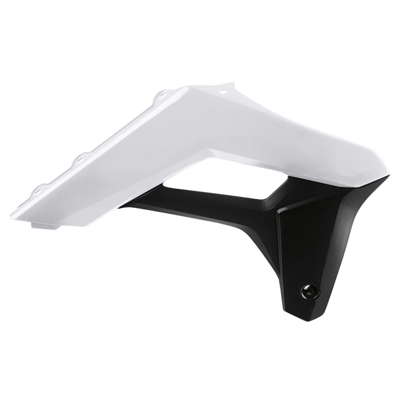 Radiator scoops POLISPORT (pereche) white / black