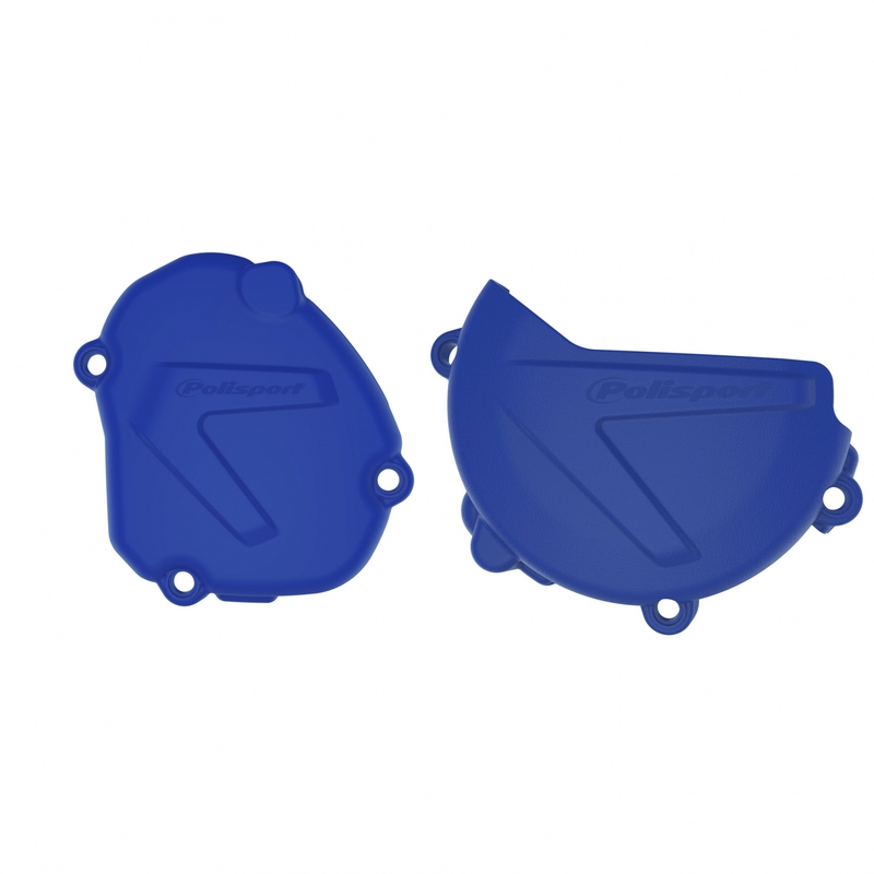 Clutch and ignition cover protector kit POLISPORT Albastru