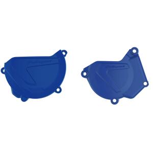 Clutch and ignition cover protector kit POLISPORT 90940 Albastru