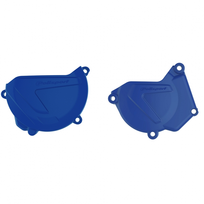 Clutch and ignition cover protector kit POLISPORT Albastru
