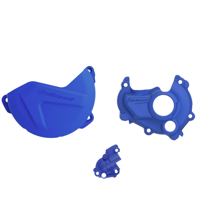 Clutch and ignition cover protector kit POLISPORT Albastru