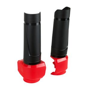 Upper fork protectors POLISPORT 8488000004 with clamp Black / Red
