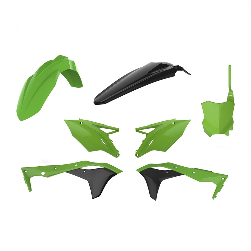 Kit plastice POLISPORT green/black