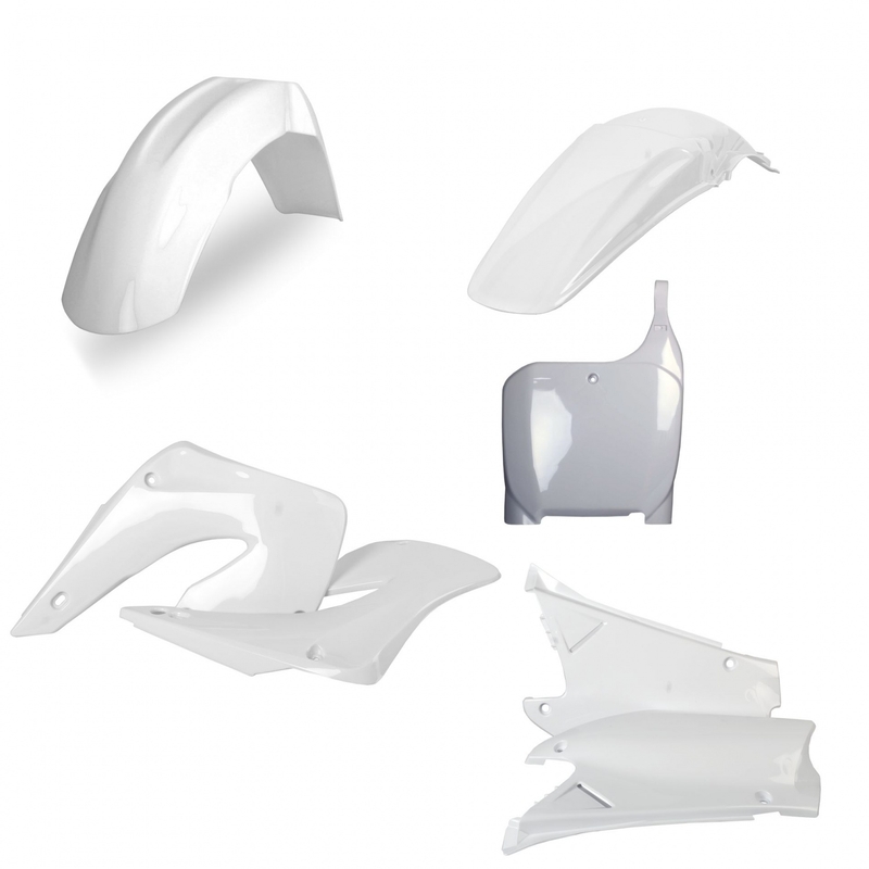 Kit plastice POLISPORT Alb pentru HONDA CR 125 R 2000-2001, HONDA CR 250 R 2000-2001