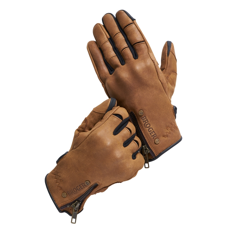 Mănuși de motocicletă Broger Florida Cognac Brown pentru femei lichidare