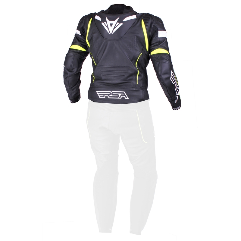 Jachetă pentru bărbați RSA Speedway negru-alb-alb-fluo galben  - II. calitate výprodej lichidare