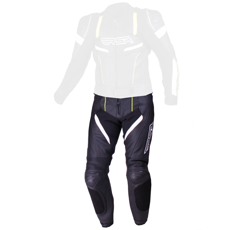 Pantaloni bărbați RSA Speedway negru-alb-alb-fluo-galben  - calitate II výprodej lichidare