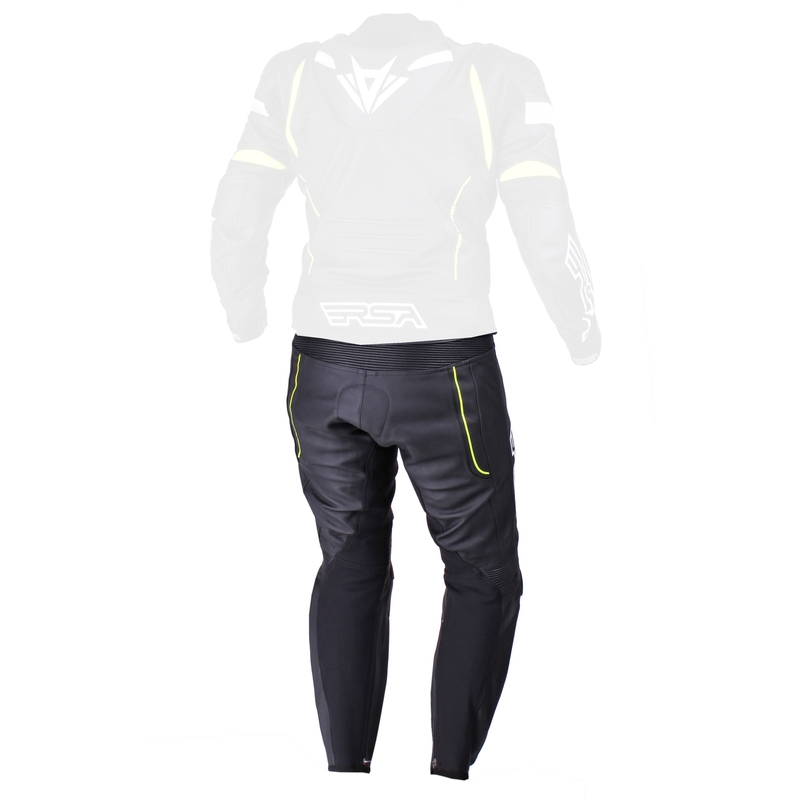 Pantaloni bărbați RSA Speedway negru-alb-alb-fluo-galben  - calitate II výprodej lichidare
