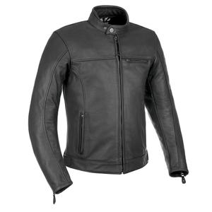 Oxford Walton Jachetă de motocicletă din piele neagră Oxford Walton