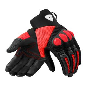 Mănuși de motocicletă Revit Speedart Air negru-fluo roșu