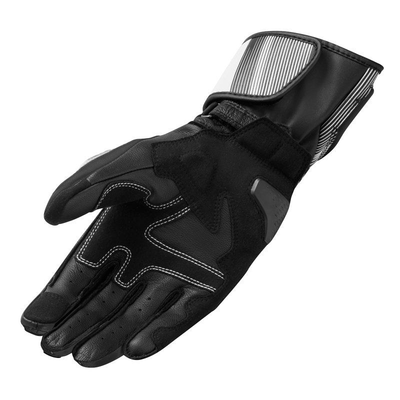 Mănuși pentru motociclete Revit Metis 2 negru și alb
