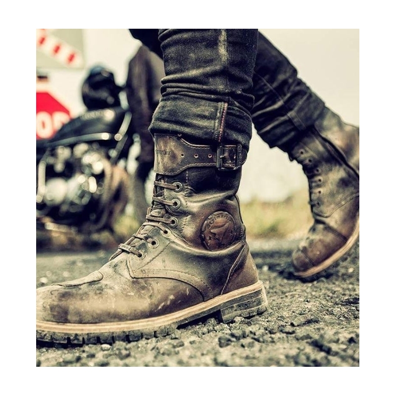 Cizme de motocicletă Stylmartin Rocket maro - II. calitate