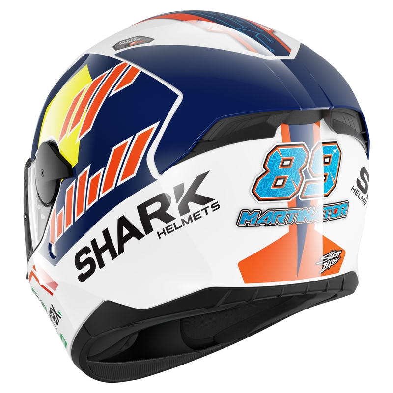 Cască de motocicletă integrală SHARK D-SKWAL 2 Replica Jorge Martin alb-roșu-albastru-galben