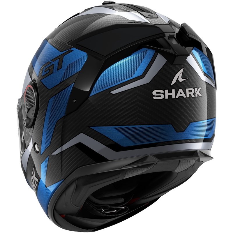 Cască integrală pentru motociclete SHARK SPARTAN GT PRO Carbon Ritmo negru-albastru
