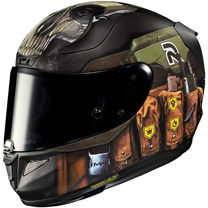 Cască moto integrală HJC RPHA 11 Ghost Call Of Duty MC34SF Negru-Maro-Verde Reducere lichidare