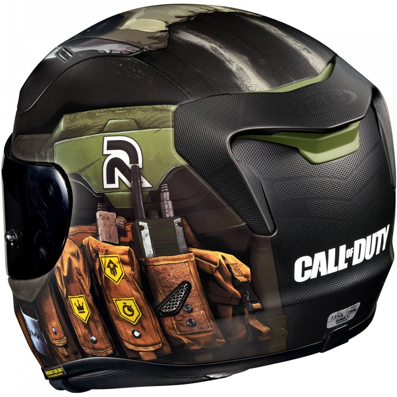 Cască moto integrală HJC RPHA 11 Ghost Call Of Duty MC34SF Negru-Maro-Verde Reducere lichidare
